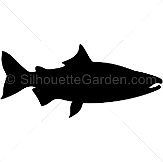 336x334 Salmon Fish Silhouette