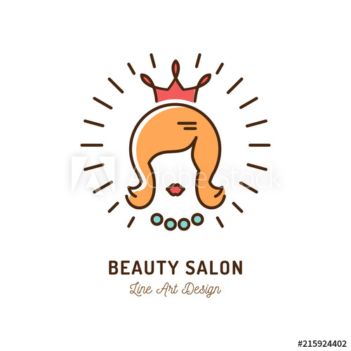 Beauty Salon Icon, Queen Beauty Logo, Hairdressing Salon Symbol 500x500 Beauty Salon Icon, Queen Beauty Logo, Hairdressing Salon Symbol