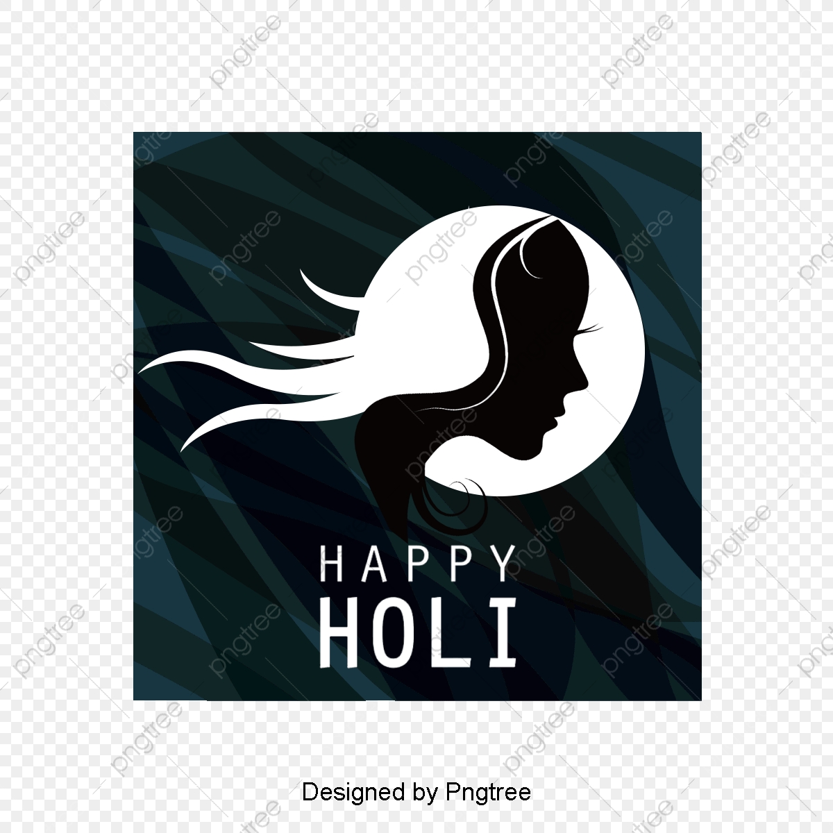 Long Haired Woman With Beauty Salon Logo Vector Material, Beauty 1200x1200 Long Haired Woman With Beauty Salon Logo Vector Material, Beauty