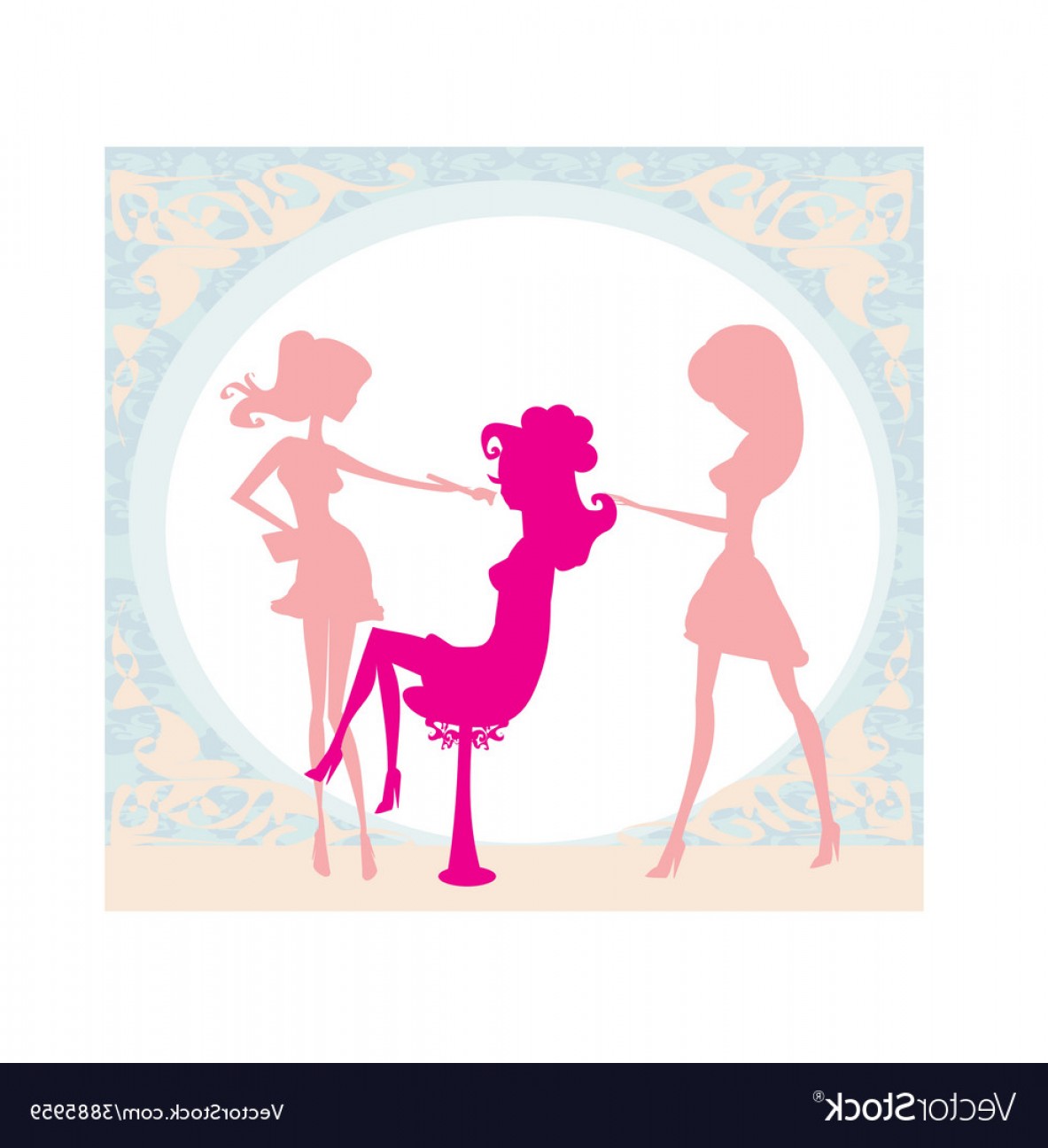 1183x1296 Girl In A Beauty Salon Vector Soidergi