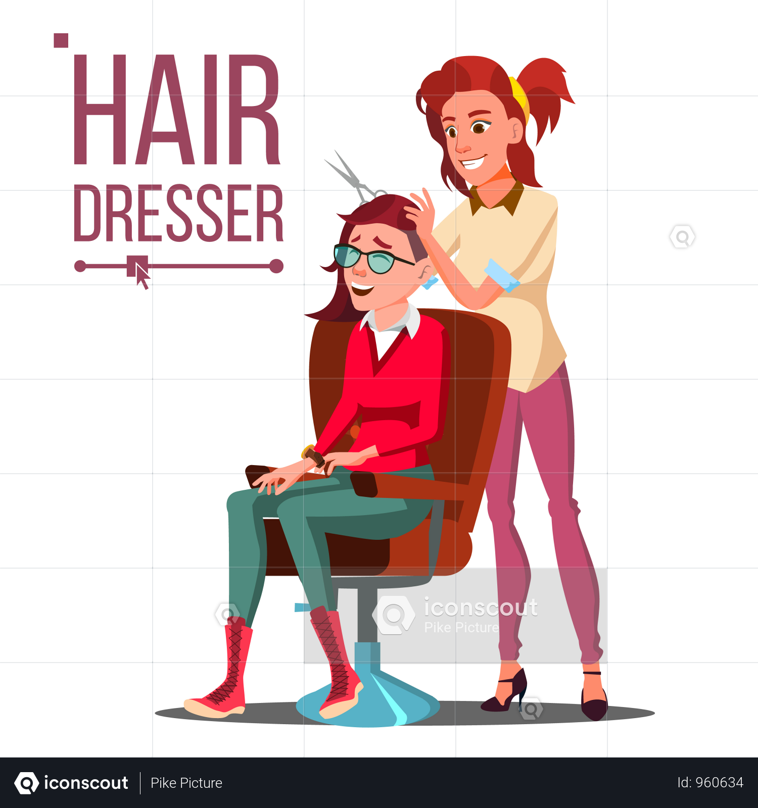 1500x1600 Premium Beauty Salon Vector Art Illustration Download In Png