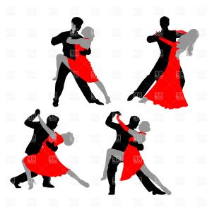 300x300 Dancing Couple Tango Vector Clipart Hoodamathrun