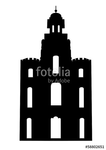 354x500 Logan Temple Silhouette Stock Image And Royalty Free Vector