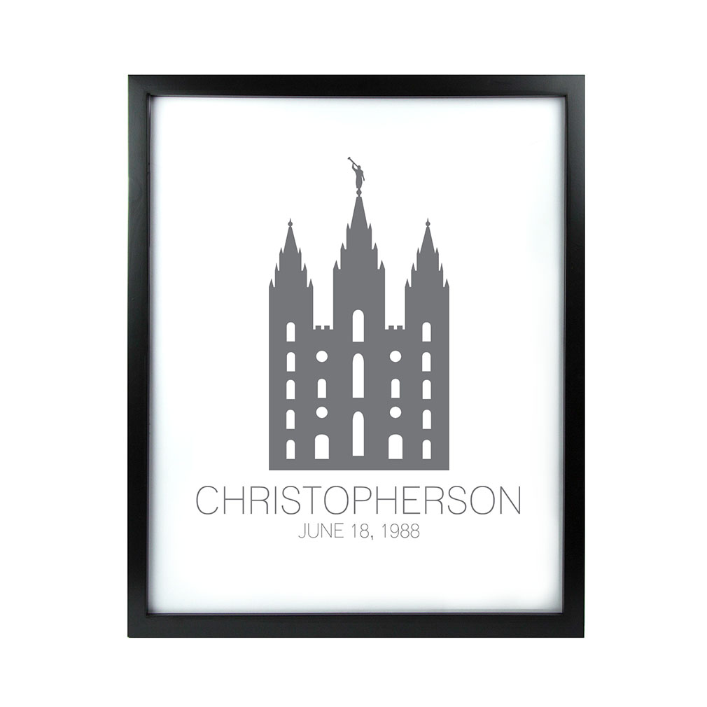 1010x1010 Personalized Outline Temple Print