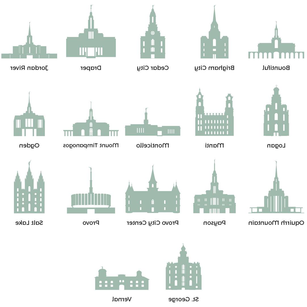 1080x1080 Unique Portland Lds Temple Vector Library Free Vector Art