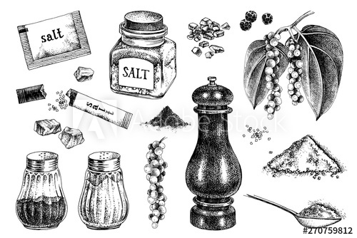 500x334 Hand Drawn Salt And Pepper Icons