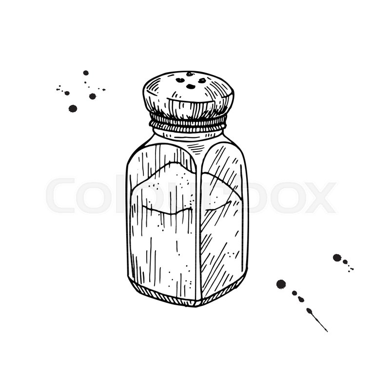 800x800 Salt Shaker Baking And Cooking Stock Vector Colourbox