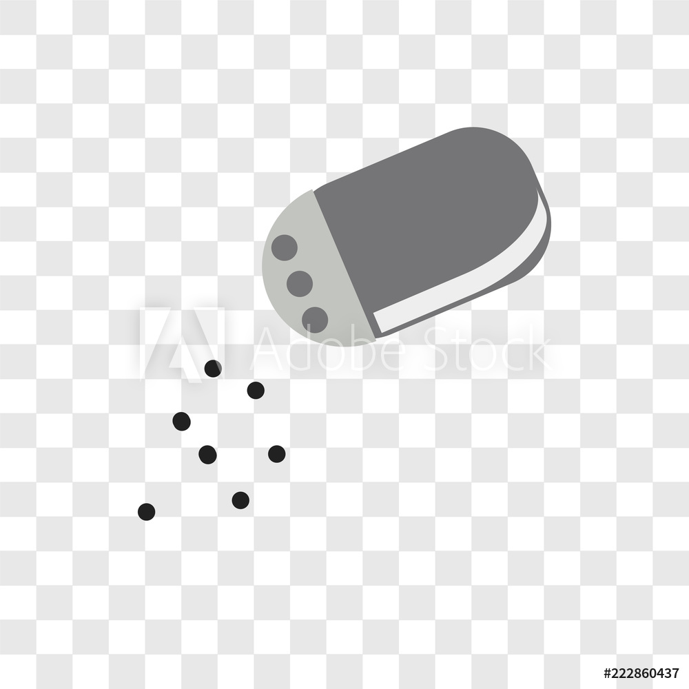 1000x1000 Photo Art Print Salt Shaker Vector Icon Isolated On Transparent