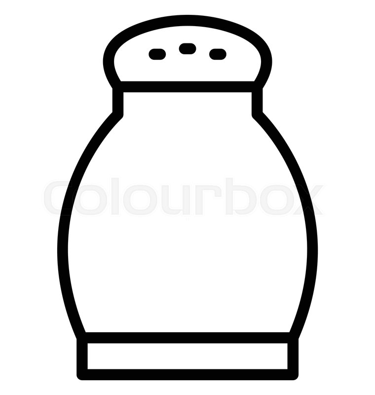 760x800 Salt Shaker Isolated Vector Icon Which Stock Vector Colourbox