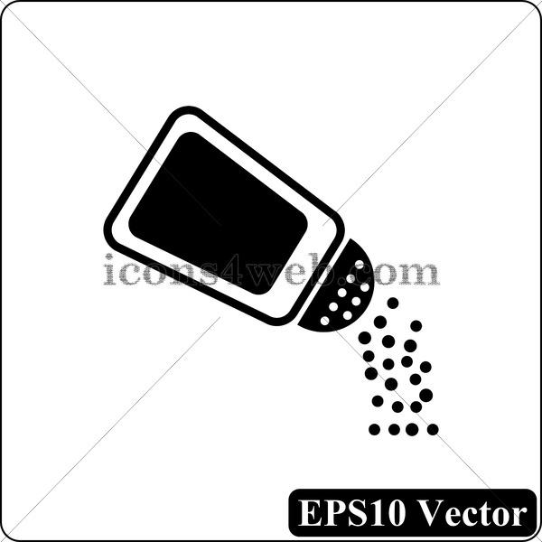 600x600 Salt Black Icon Vector