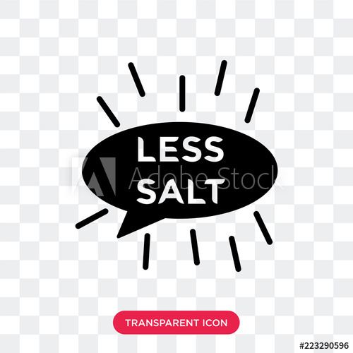 500x500 Salt Vector Icon Isolated On Transparent Background, Salt Logo