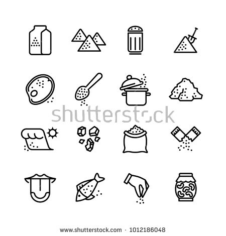 450x470 Stock Vector Salt Vector Line Icons Set Illustration Of Salt