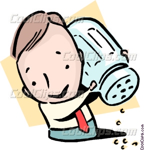 288x300 Take It With A Grain Of Salt Vector Clip Art