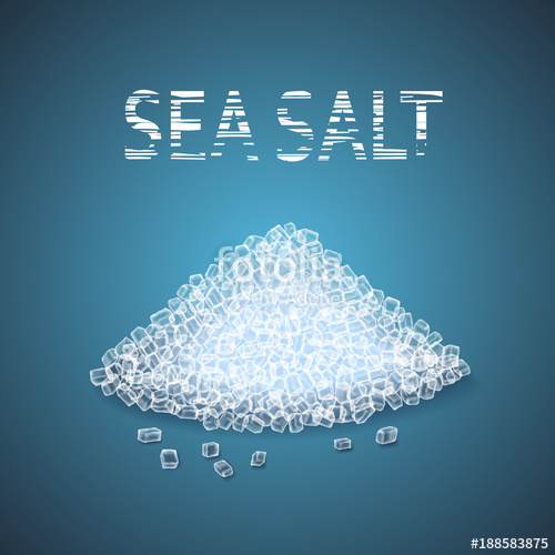 500x500 Vector Heap Of Sea Salt Crystals Stock Image And Royalty Free