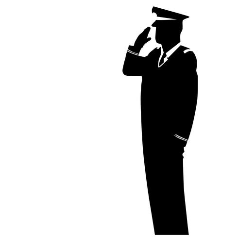 490x490 Military Salute Vector