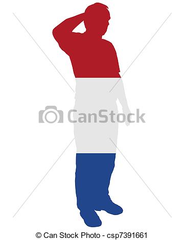 360x470 Dutch Salute Vector Clip Art