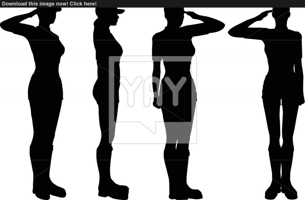 1024x673 Smart Design Female Soldier Silhouette At Getdrawings Com Free