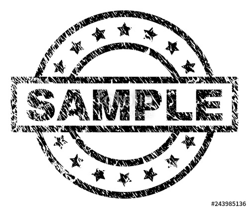 500x419 Sample Stamp Seal Watermark With Distress Style Designed