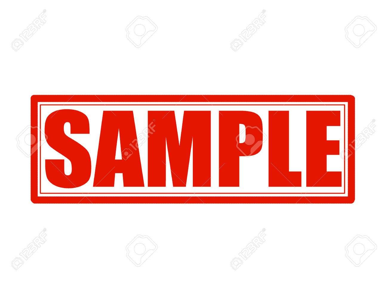 1300x1003 Stamp With Word Sample Inside, Vector Illustration Illustration