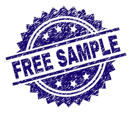 450x386 Free Sample Stamp Seal Watermark With Distress Style Blue Vector