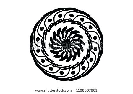 450x319 Ink Rubber Stamp Sample Round Template