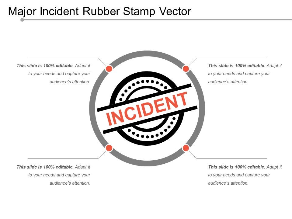 960x720 Major Incident Rubber Stamp Vector Presentation Powerpoint