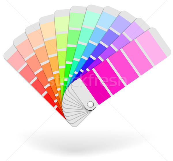 600x559 Color Sample Catalogue Sheaf Vector Icon Vector Illustration