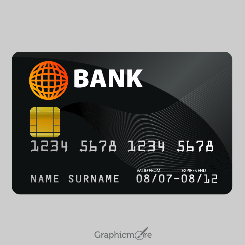 800x800 Sample Credit Card Design Free Vector Download