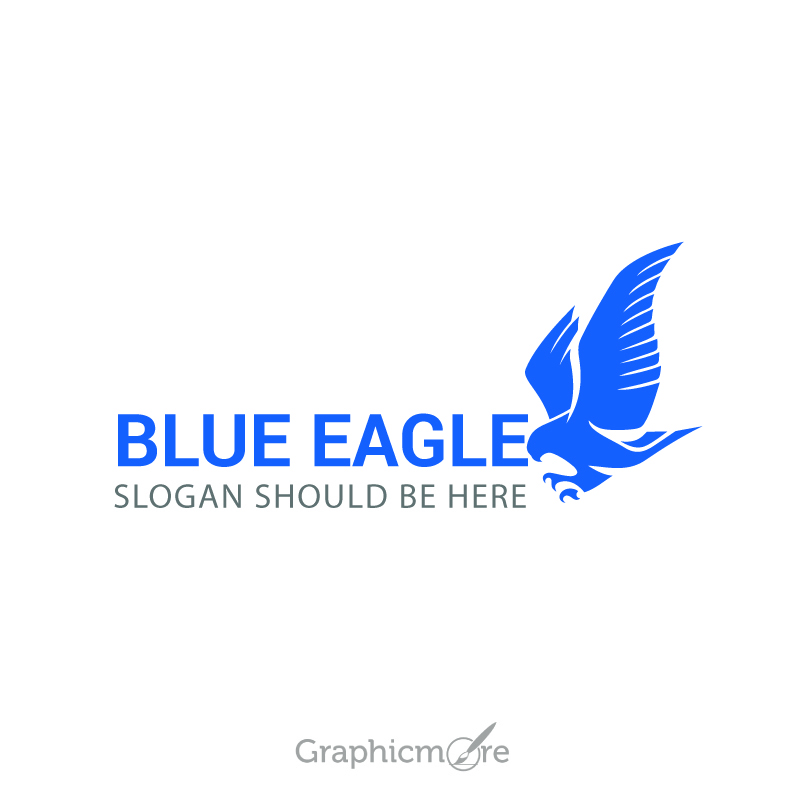 800x800 Blue Eagle Sample Logo Design Free Vector Download