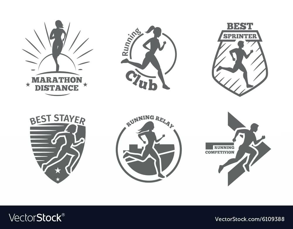 1000x780 Club Labels Vintage Running And Emblems Vector Image Sams Return