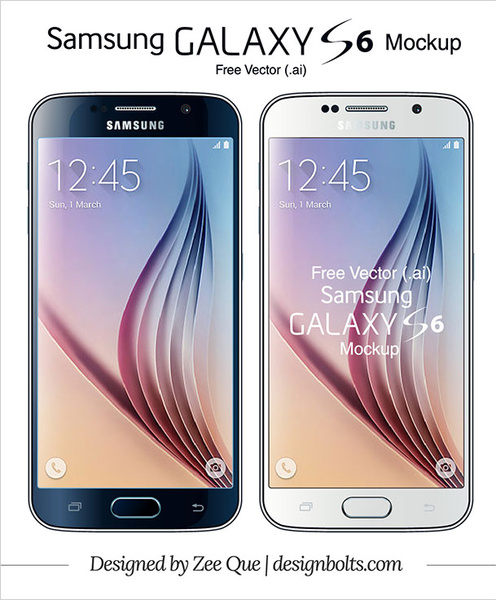 496x600 Free Vector Samsung Galaxy Edge Mockup Free Vector In Adobe