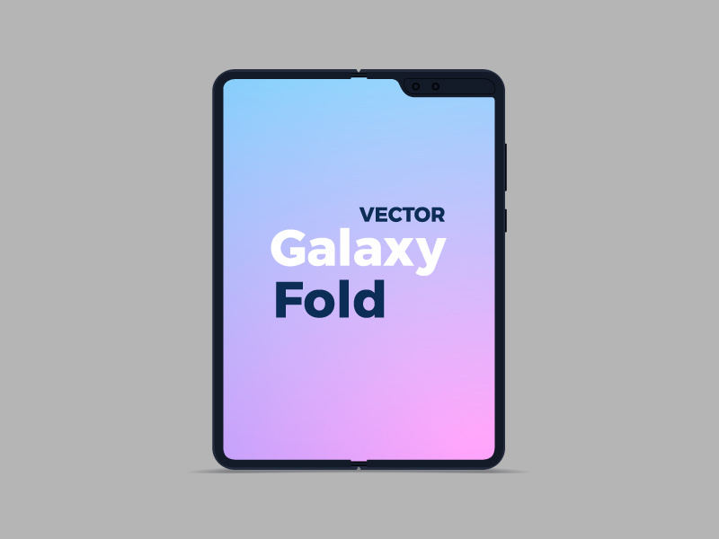 800x600 Vector Flat Samsung Galaxy Fold