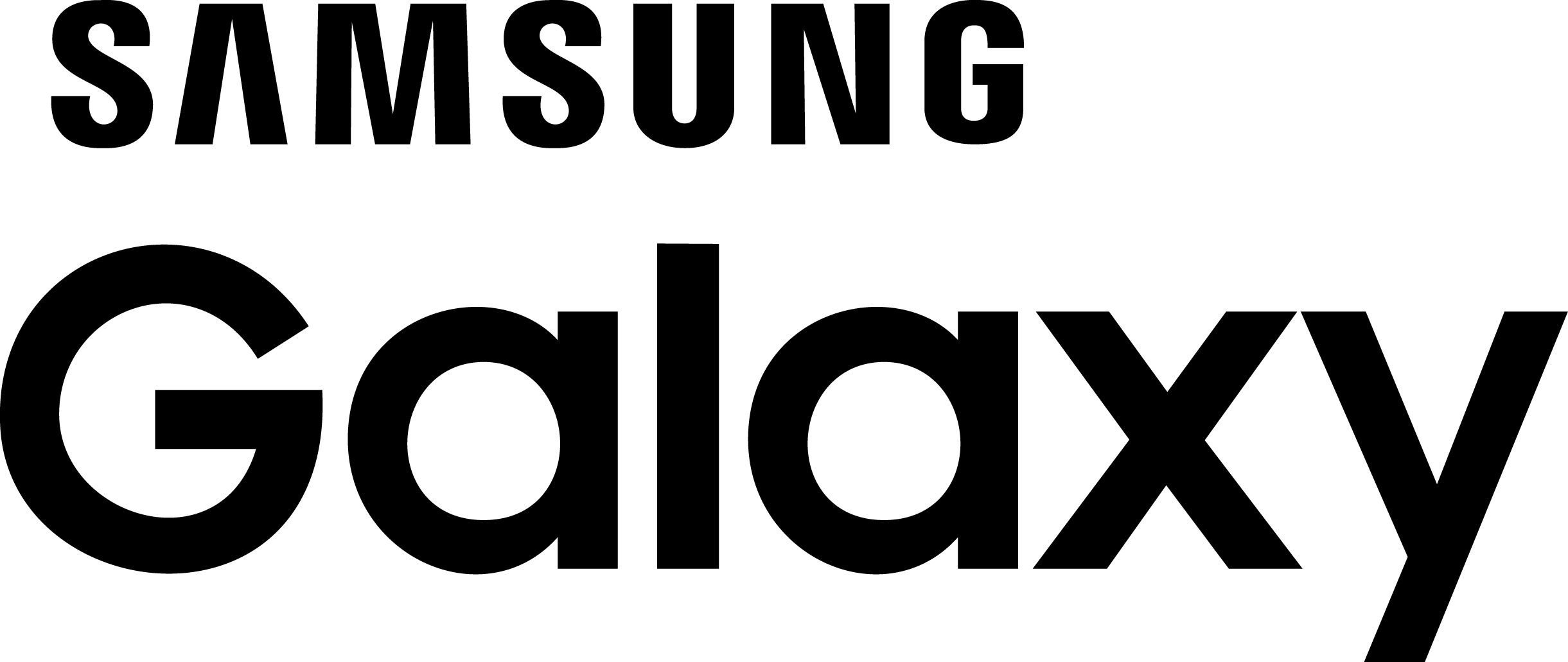 2441x1031 Samsung Galaxy Logo Vector Icon Template Clipart Free Download