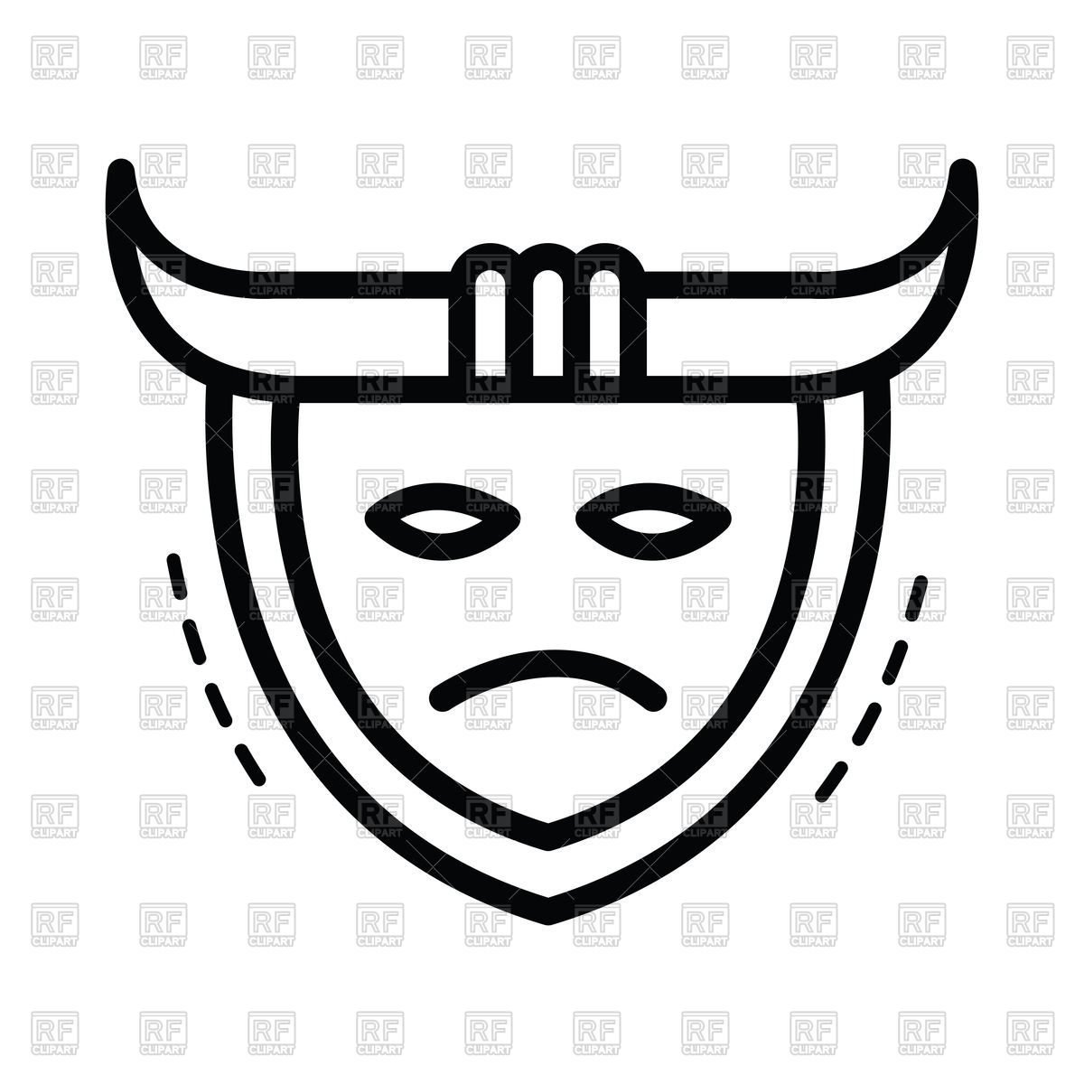 1200x1200 Samurai Mask Icon