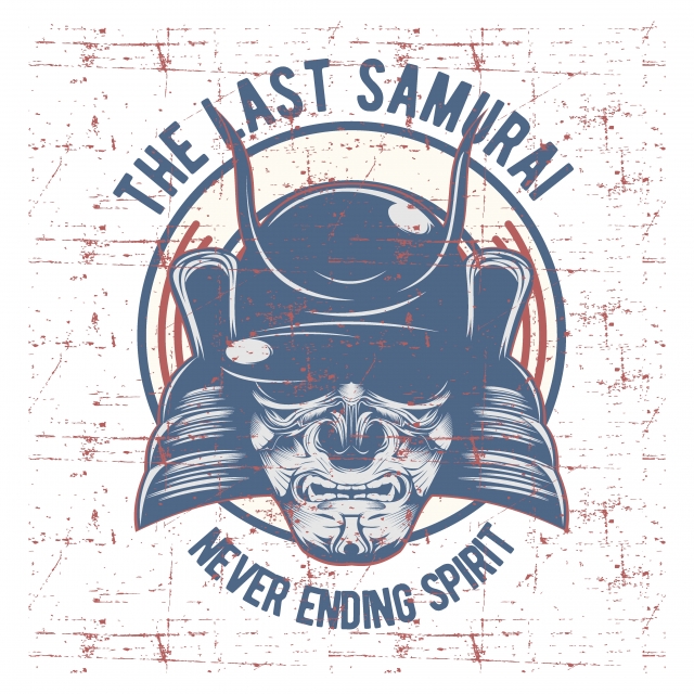 640x640 Samurai Warrior Mask Traditional Armor Of Japanese Warrior Vector