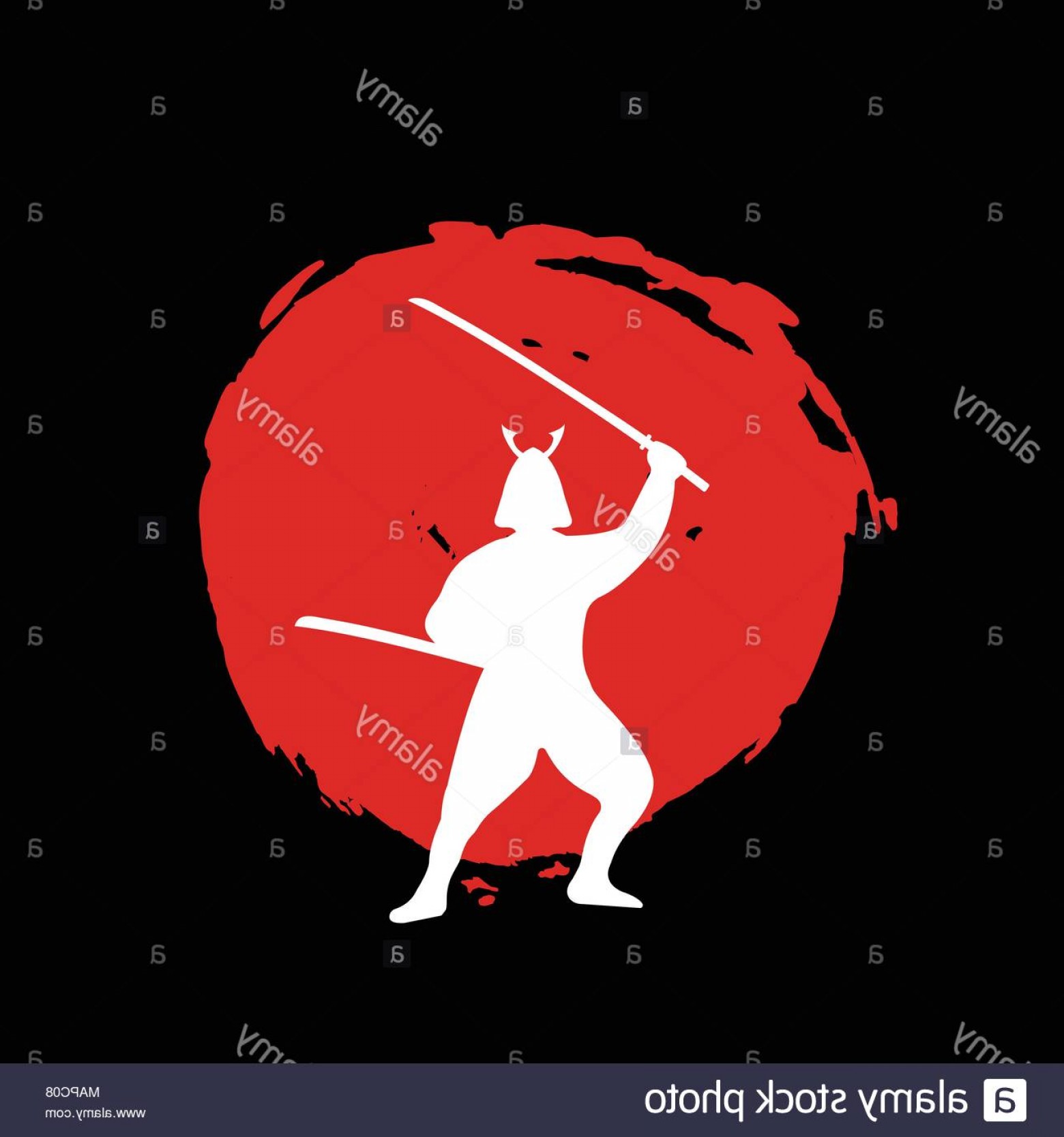 1560x1668 Samurai Warrior Silhouette On Red Moon And Black Background