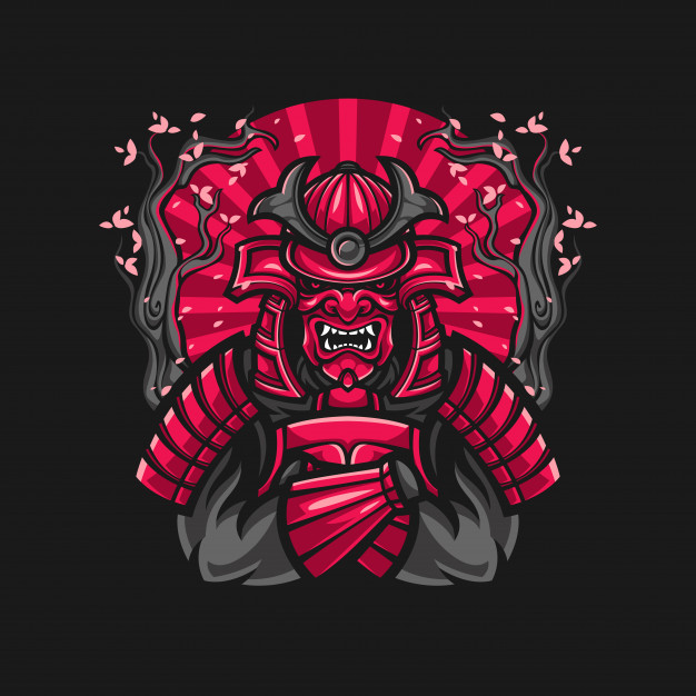 626x626 Samurai Warrior Illustration Vector Premium Download