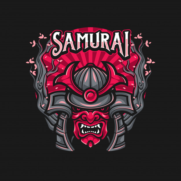 626x626 Samurai Warrior Mask Vector Premium Download