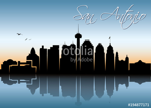San Antonio Skyline Stock Image And Royalty Free Vector 500x357 San Antonio Skyline Stock Image And Royalty Free Vector