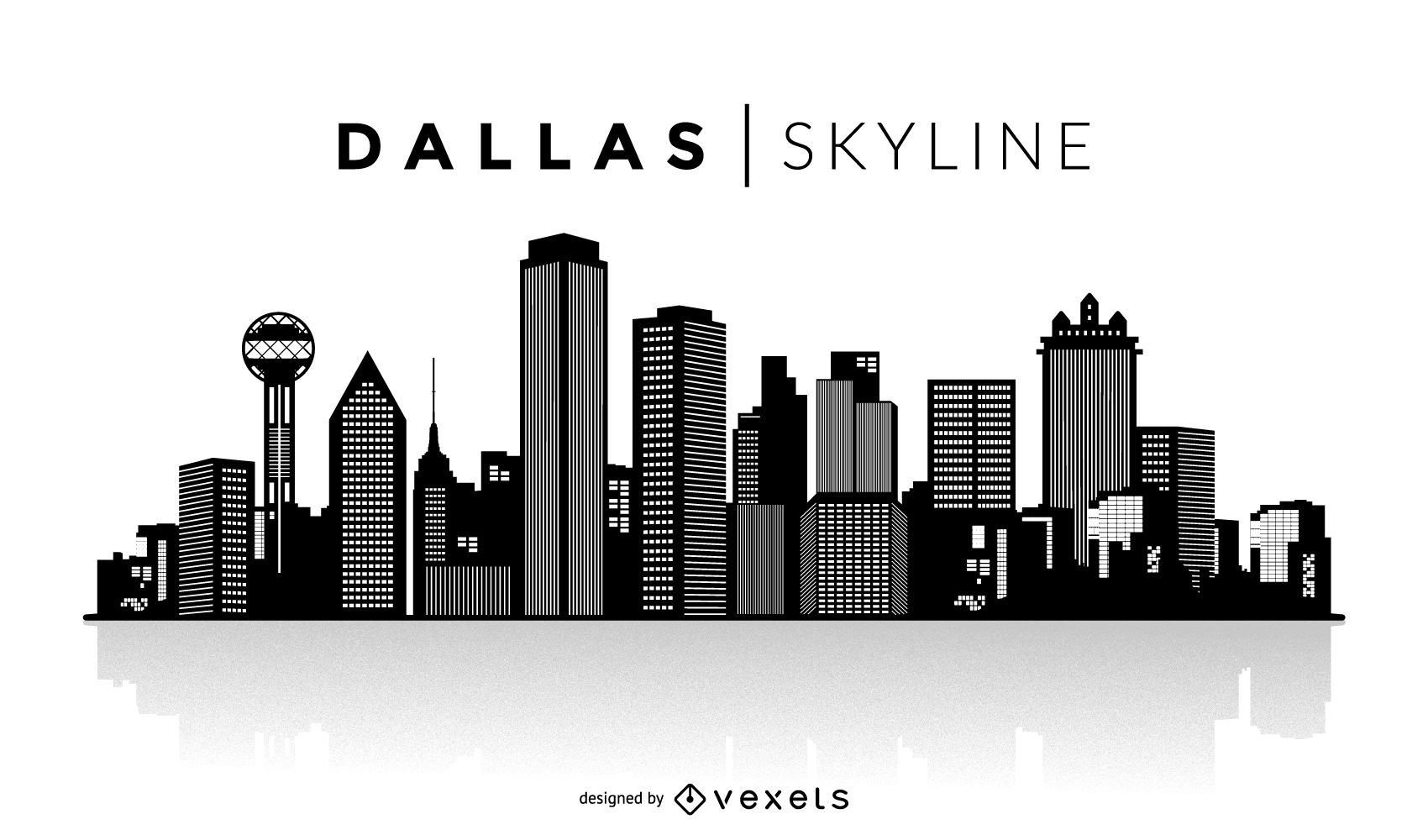 Dallas Silhouette Skyline 1700x1000 Dallas Silhouette Skyline