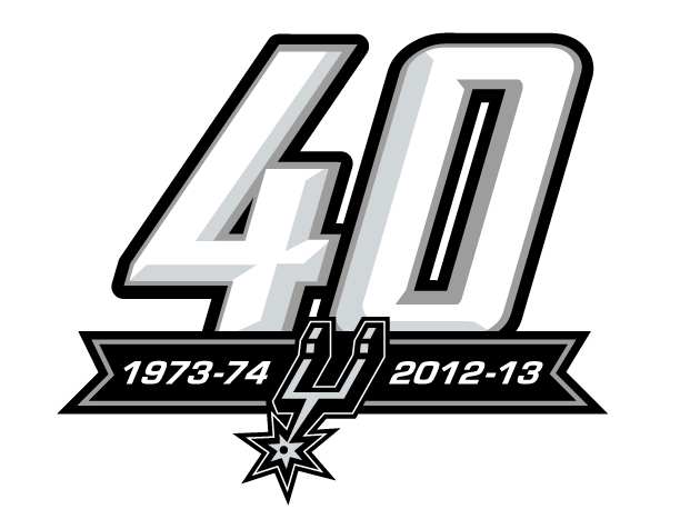 San Antonio Spurs Anniversary Logo 612x476 San Antonio Spurs Anniversary Logo