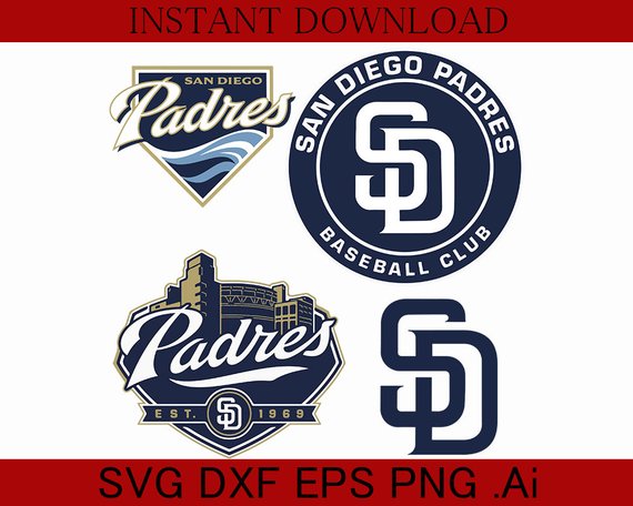 570x456 San Diego Padres Png Dxf Baseball Files