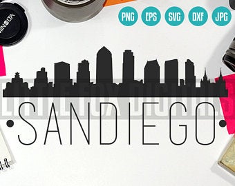 340x270 San Diego Silhouette Etsy
