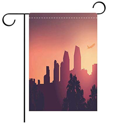 425x425 Beicici Artistically Designed Yard Flags, Double