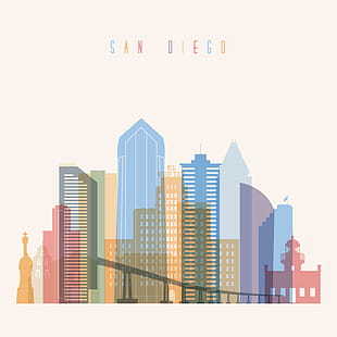 310x310 San Diego Skyline Silhouette