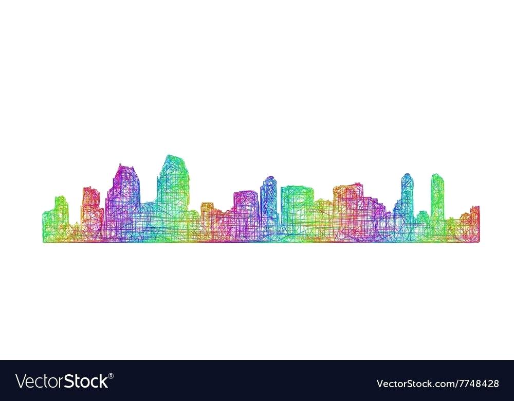 1000x780 San Diego Skyline Art Liampozz