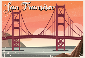 Golden Gate Bridge Free Vector Art 296x200 Golden Gate Bridge Free Vector Art