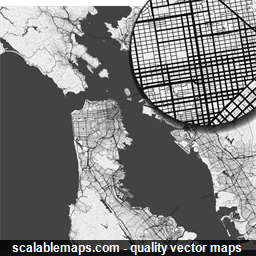 256x256 Scalablemaps Vector Map Of San Francisco