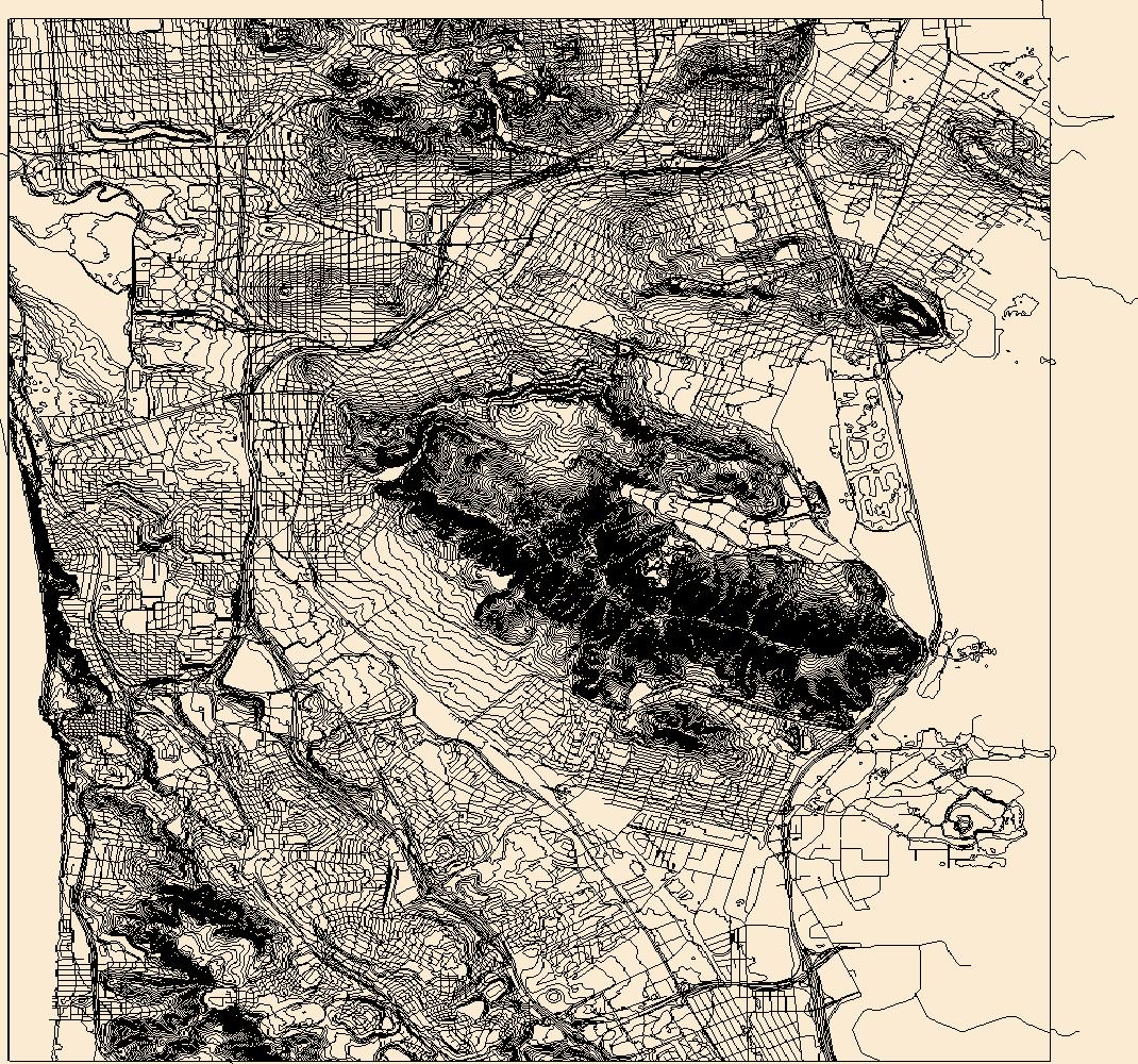 1070x1000 Usgs Topo Map Vector Data