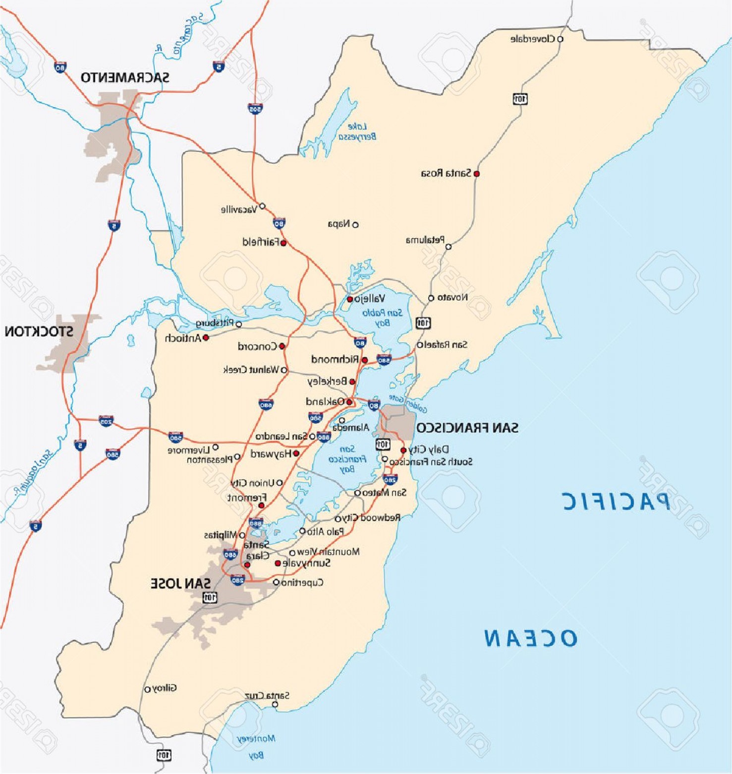 1477x1560 Photostock Vector San Francisco Bay Area Map Soidergi